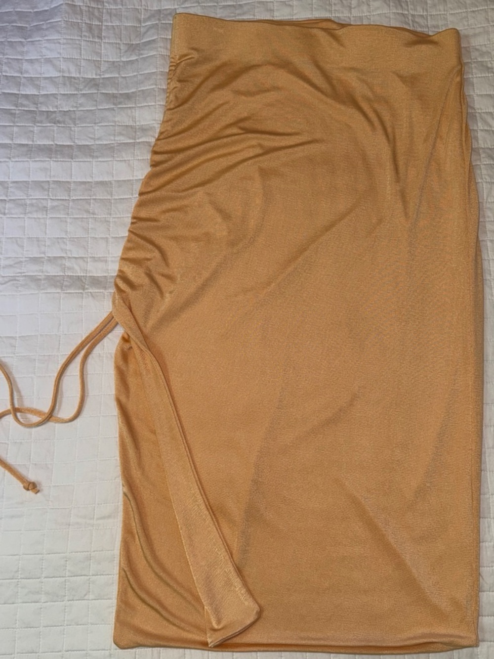 Chaser Midi Skirt with Side Drawstring
